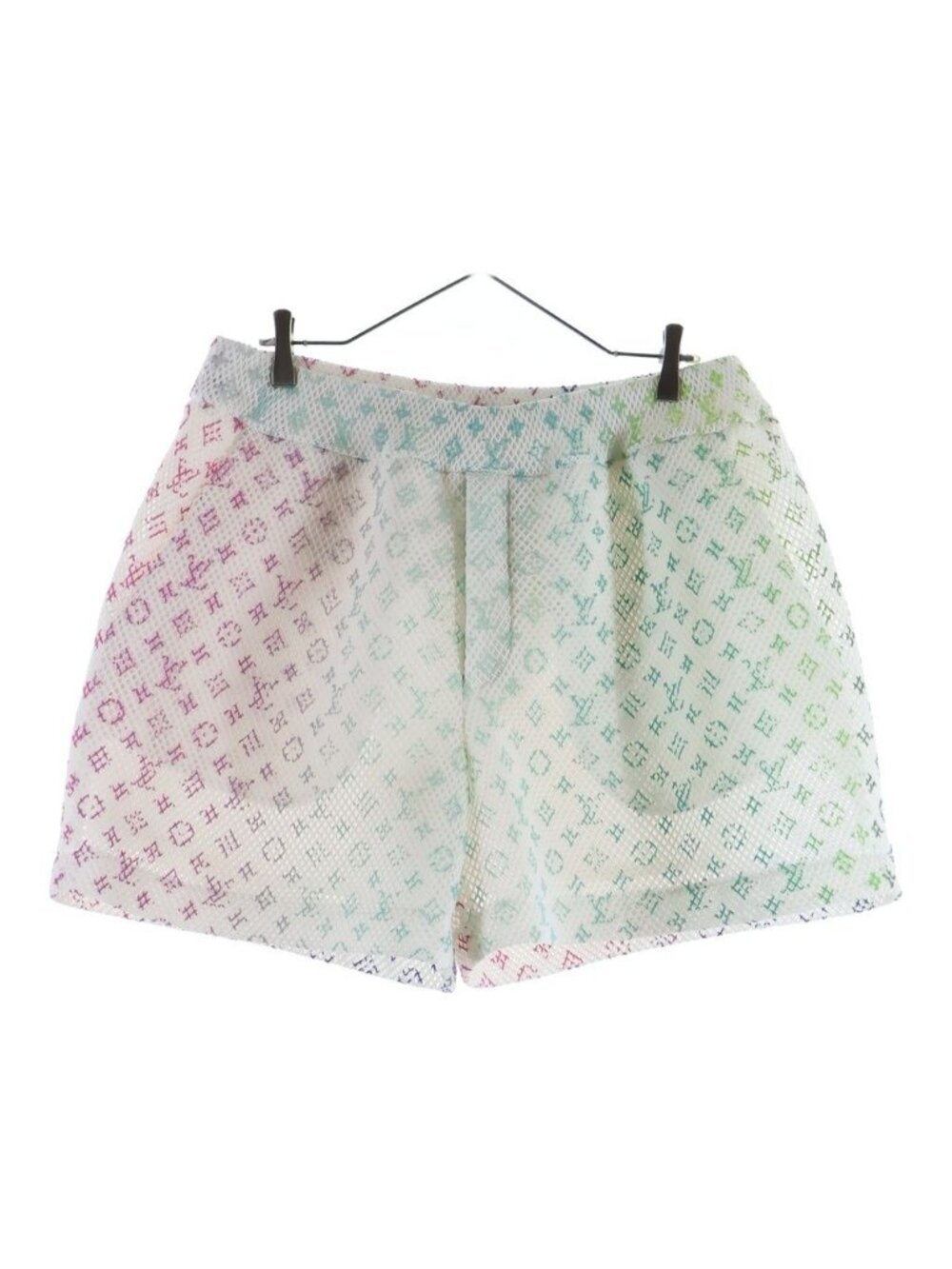 Louis Vuitton Gradient Monogram Mesh Shorts Multi